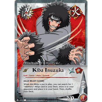 N-US010 Kiba Inuzuka Naruto Uncommon Card