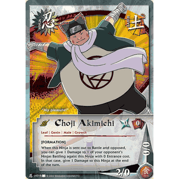 N-US016 Choji Akimichi Naruto Common Card