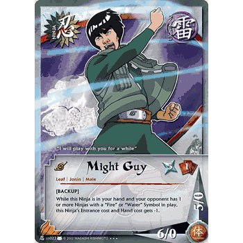 N-US022 Might Guy Naruto Super Rare Holofoil Card