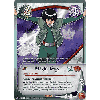 N-US023 Might Guy Naruto Rare Card