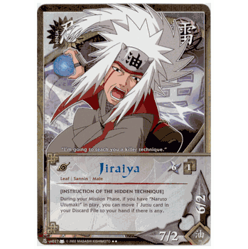 N-US027 Jiraiya (ALTERNATE ARTWORK) Naruto Rare Card