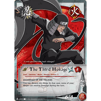 N-US031 The Third Hokage Naruto Uncommon Card