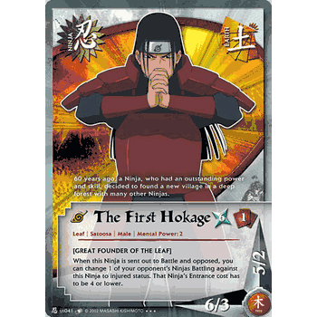 N-US041 The First Hokage Gold Foil Super Rare Naruto Card