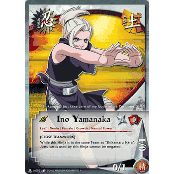 N-US053 Ino Nakayama Uncommon Naruto Card