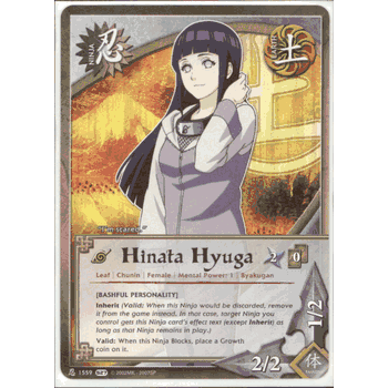 N1559 HINATA HYUGA [BASHFUL PERSONALITY] Common Naruto Series 27 Hero's Ascension Card