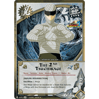 N1679 THE 2ND TSUCHIKAGE Ulitmate Ninja Storm 3 Naruto Series 28 Uncommon Card