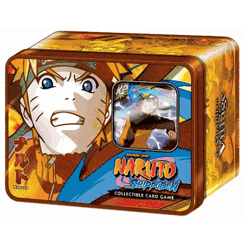 NARUTO Guardian of the Village Collectible Tin with 4 Booster Packs, Holofoil Promo Card and 2 Rare Alternative Art Cards
