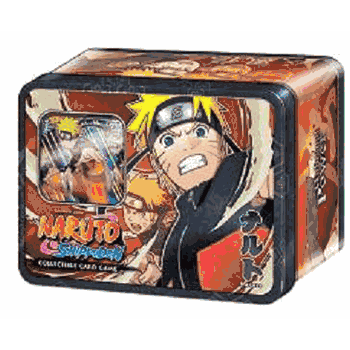 NARUTO Unbound Power Collectible Tin # 1 with 4 Booster Packs, Exclusive Gold Foil Card and 1 Alternate design Super Rare Card