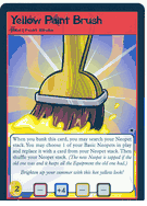 YELLOW PAINT BRUSH Neopets TCG Base Set Uncommon Card # 156