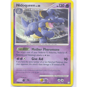 NIDOQUEEN LV.50 Pokemon Mysterious Treasures Rare Card # 31