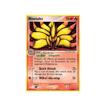 NINETALES Rare Pokemon EX Power Keepers Card # 19