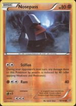 NOSEPASS Pokemon XY Primal Clash PARALLEL (Reverse) FOIL Card # 78/160 - Click to enlarge