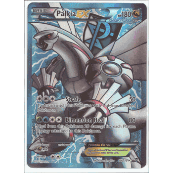 PALKIA-EX Full Art Ultra Rare BW10 Pokemon Plasma Blast Card # 100/101
