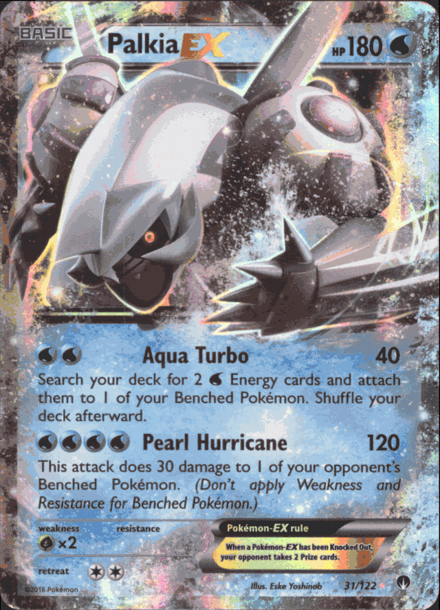 PALKIA EX Pokemon XY BreakPOINT Ultra Rare Card # 31/122 PALKIA EX Pokemon XY BreakPOINT Ultra Rare Card # 31/122
