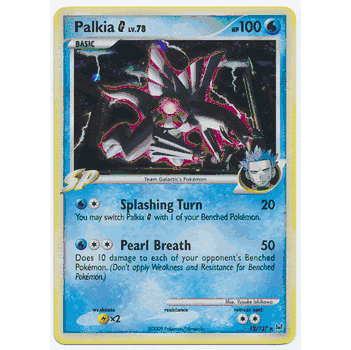 PALKIA G Pokemon Holofoil Rare Platinum Card # 12