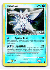 PALKIA LV.67 Pokemon PLATINUM Burger King Reverse Foil Promo Card # 26/106