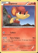 PANSEAR Pokemon XY Kalos Starter Series Card # 7 - Click to enlarge