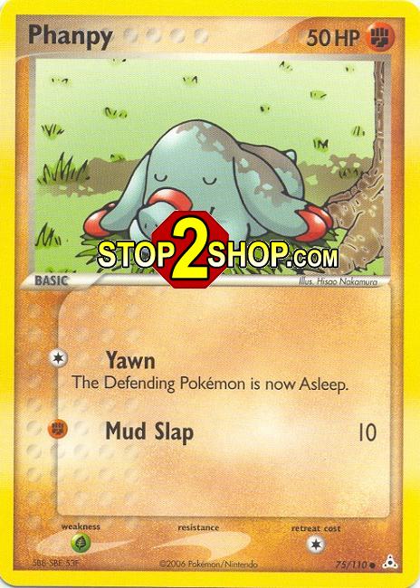 PHANPY Common Pokemon TCG Games Holon Phantoms Card # 75