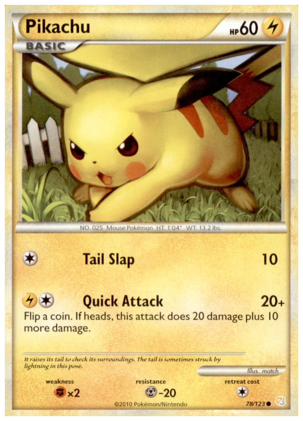 pokemon heart gold cards HeartGold & SoulSilver Shuffle your deck afterward PIKACHU HeartGold SoulSilver HGSS Common