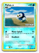 PIPLUP LV.10 Pokemon PLATINUM Burger King Reverse Foil Promo Card # 71/100