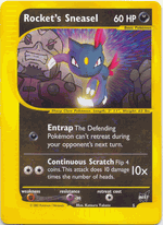 Pokemon Best Promo # 5 Rocket's Sneasel Card - Click to enlarge