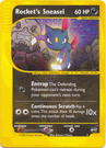 Pokemon Best Promo # 5 Rocket's Sneasel Winner Stamped Card