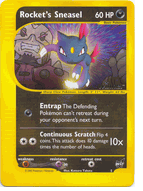 Pokemon Best Promo # 5 Rocket's Sneasel Winner Stamped Card
