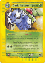 Pokemon Best Promo # 6 Dark Ivysaur Card - Click to enlarge