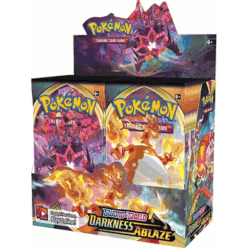 Pokemon (SWSH03) Sword & Shield DARKNESS ABLAZE SET BOOSTER BOX containing 36 Sword & Shield DARKNESS ABLAZE Pokemon Packs - FACTORY SEALED