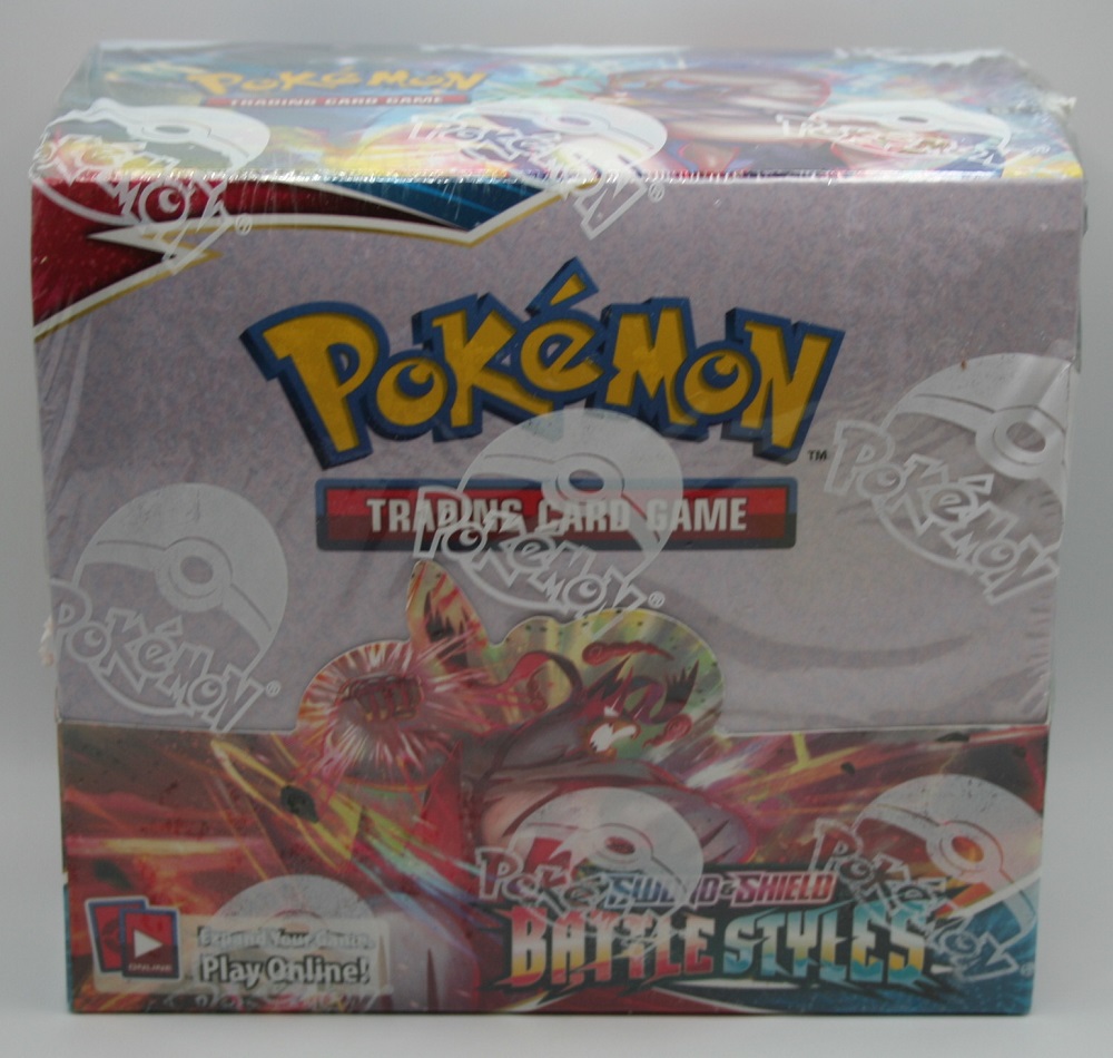 Pokemon (SWSH05) Sword & Shield BATTLE STYLES BOOSTER BOX containing 36 Sword & Shield BATTLE STYLES Pokemon Packs - FACTORY SEALED Pokemon (SWSH05) Sword & Shield BATTLE STYLES BOOSTER BOX containing 36 Sword & Shield BATTLE STYLES Pokemon Packs - FACTORY SEALED