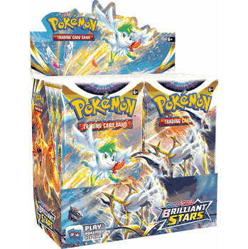 Pokemon (SWSH09) Sword & Shield BRILLIANT STARS BOOSTER BOX containing 36 Sword & Shield BRILLIANT STARS Pokemon Packs - FACTORY SEALED