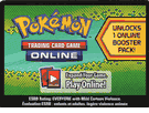 Pokemon TCGO Online Booster Pack & Theme Deck Codes 