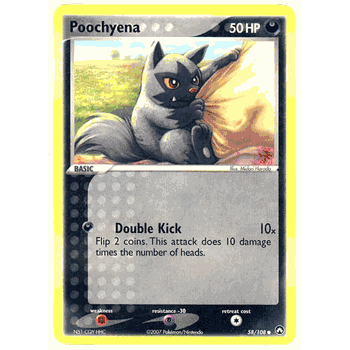 POOCHYENA Common Pokemon EX Power Keepers Card # 58