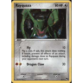POP1 RAYQUAZA Holofoil Pokemon Organized Play Series 1 Card # 3/17
