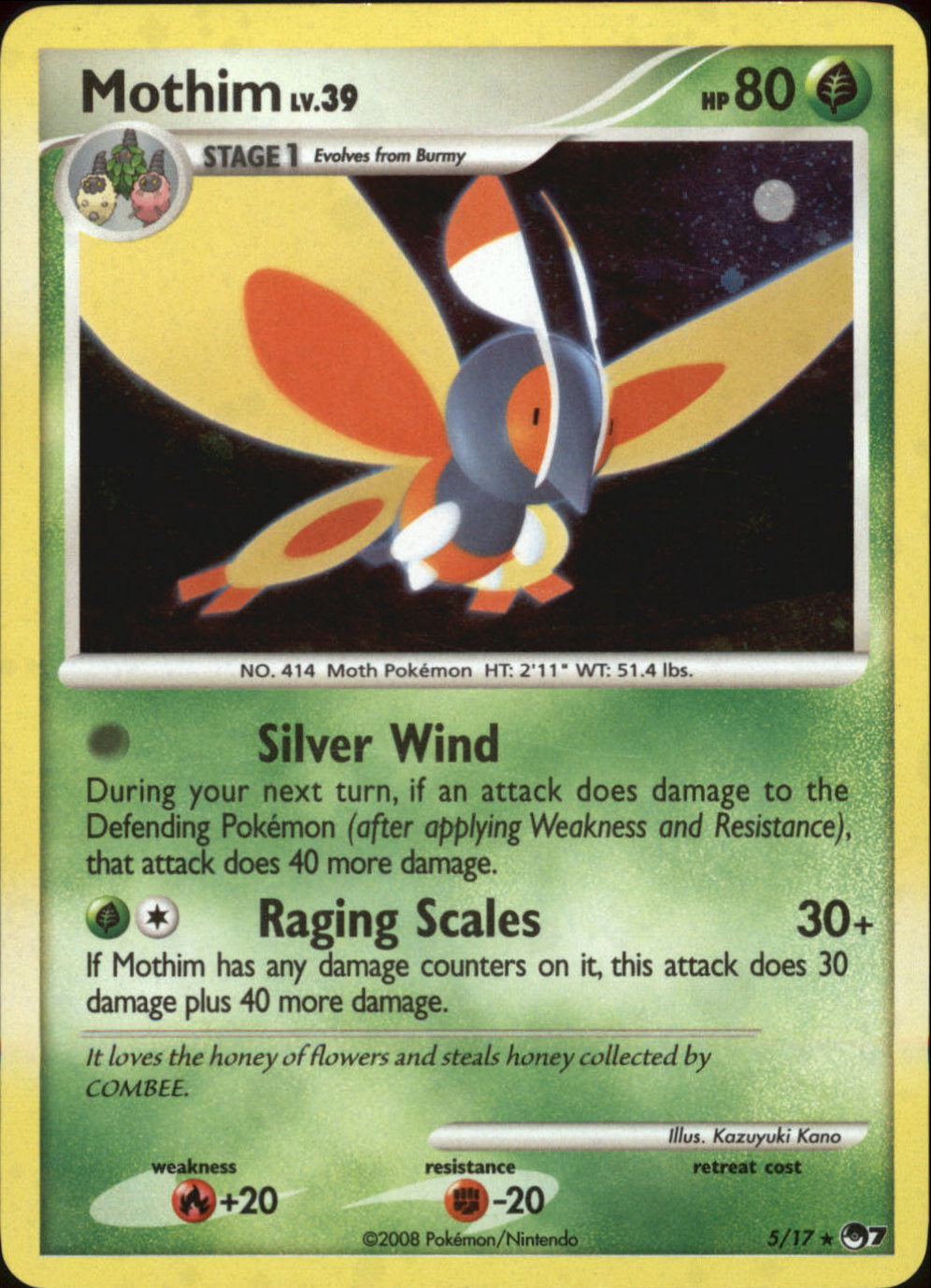 mothim pokemon card 2 XY Fates Collide Cards- RARE & BURMY -BOTH REV HOLO NM/M [3] Gust (60) Weakness / Resistance / Retreat Cost Mothim - amyrot