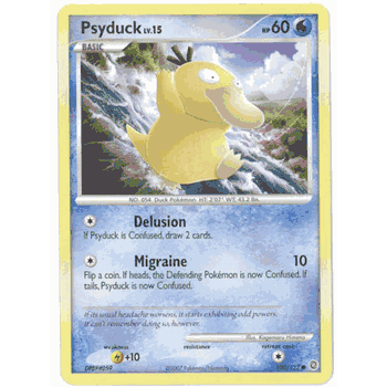 PSYDUCK Lv.15 Pokemon Secret Wonders Common Card # 100
