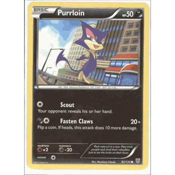 PURRLOIN Pokemon BW8 Plasma Storm Common Single Card # 83/135