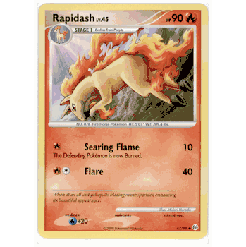 RAPIDASH LV.45 Uncommon Pokemon Arceus Card # 47 RAPIDASH LV.45 Uncommon Pokemon Arceus Card # 47