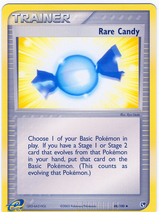 RARE CANDY Uncommon Pokemon Sandstorm Card # 88 RARE CANDY Uncommon Pokemon Sandstorm Card # 88