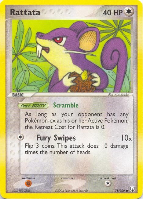 RATTATA Team Rocket Returns Common Pokemon Card # 71