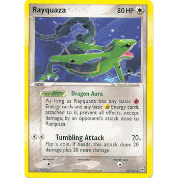 RAYQUAZA Rare Deoxys Card # 22