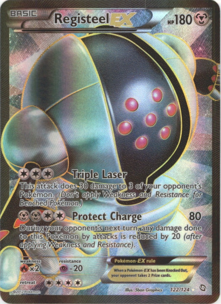 registeel ex pokemon card Registeel EX 122/124 main image 0