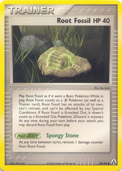 ROOT FOSSIL Common Pokemon TCG Legend Maker Card # 80