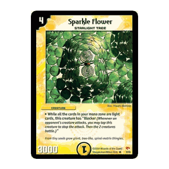RSW-009 Sparkle Flower Duel Masters TCG Rampage of the Super Warriors Uncommon Card # 9