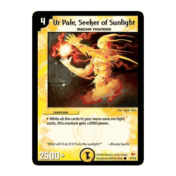 RSW-011 Ur Pale, Seeker of Sunlight Duel Masters TCG Rampage of the Super Warriors Common Card # 11
