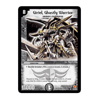 RSW-S3 Giriel, Ghastly Warrior Duel Masters TCG Rampage of the Super Warriors Super Rare Card # S3