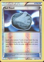 SAIL FOSSIL Pokemon XY03 XY Furious Fist PARALLEL FOIL Card # 98 - Click to enlarge