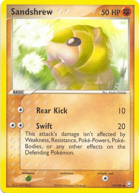 SANDSHREW Team Rocket Returns Common Pokemon Card # 74