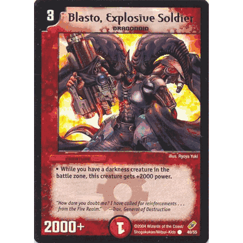 SBN-040 Blasto, Explosive Soldier Common DM-04 ShawdowClash of Blinding Night Card