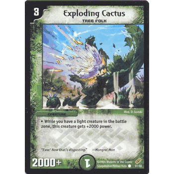 SBN-051 Exploding Cactus Common DM-04 ShawdowClash of Blinding Night Card